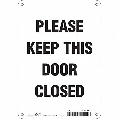 CONDOR 467U87 J9275 Safety Sign 10 in x 7 in Polyethylene