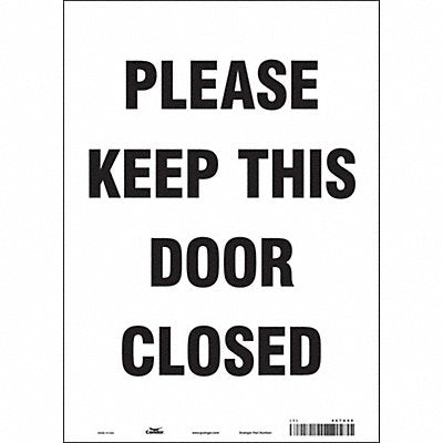 CONDOR 467U90 J9275 Safety Sign 14 in x 10 in Vinyl