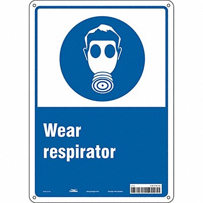 CONDOR 467X35 Safety Sign 14 inx10 in Vinyl