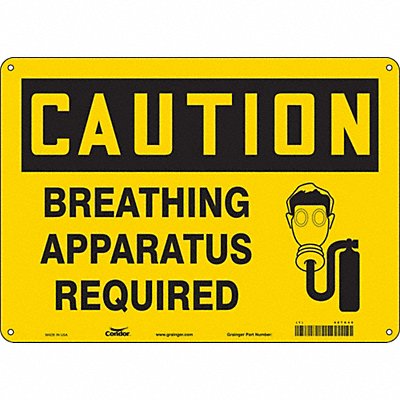 CONDOR 467X40 Safety Sign 10 in x 14 in Aluminum