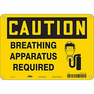 CONDOR 467X43 Safety Sign 7 inx10 in Polyethylene