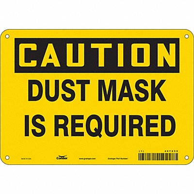 CONDOR 467X55 Safety Sign 7 in x 10 in Aluminum