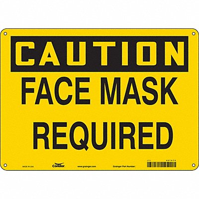 CONDOR 467X70 K0486 Safety Sign 10 in x 14 in Aluminum