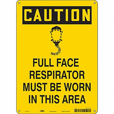 CONDOR 467X78 Safety Sign 14 in x 10 in Aluminum