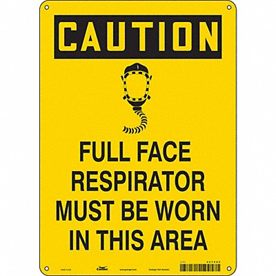 CONDOR 467X80 Safety Sign 14 in x 10 in Polyethylene