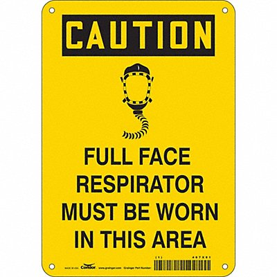 CONDOR 467X81 Safety Sign 10 inx7 in Vinyl