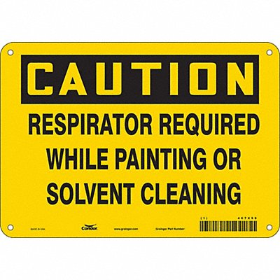 CONDOR 467X99 Safety Sign 7 in x 10 in Aluminum