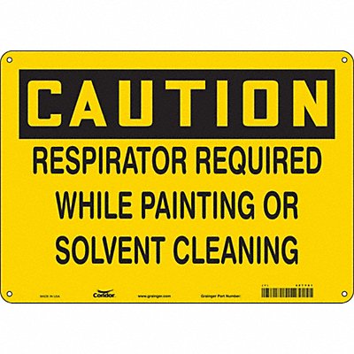 CONDOR 467Y01 Safety Sign 10 in x 14 in Aluminum