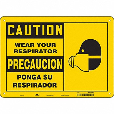 CONDOR 467Y96 Safety Sign 10 in x 14 in Aluminum