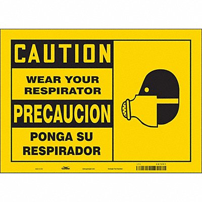 CONDOR 467Z01 Safety Sign 10 inx14 in Vinyl
