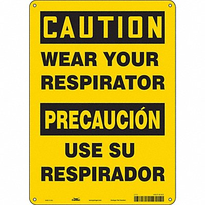 CONDOR 467Z02 Safety Sign 14 in x 10 in Aluminum