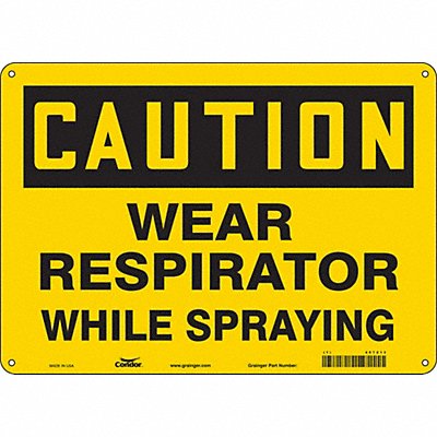 CONDOR 467Z13 Safety Sign 10 in x 14 in Aluminum