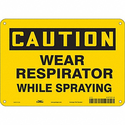 CONDOR 467Z14 Safety Sign 7 in x 10 in Polyethylene