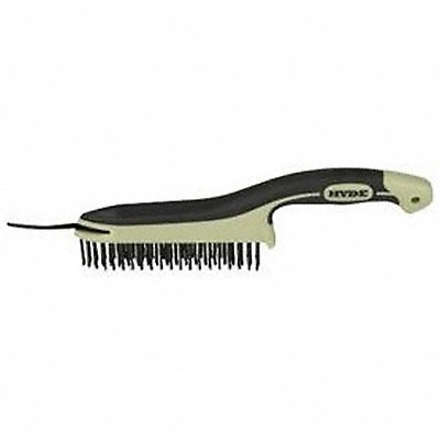 HYDE 46835 Brush w/Scraper Blade 3.25 Brush L