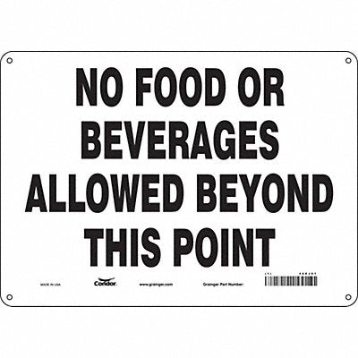 CONDOR 468J01 Safety Sign 10 in x 14 in Aluminum