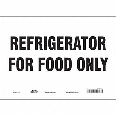 CONDOR 468J52 Safety Sign 10 in x 14 in Vinyl