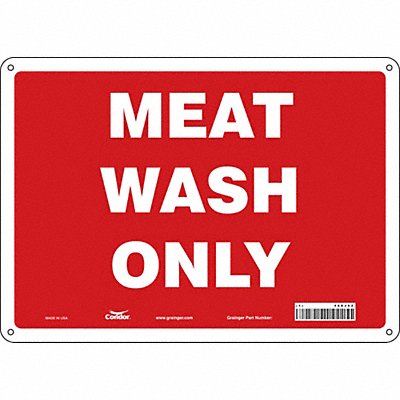 CONDOR 468J62 Safety Sign 10 in x 14 in Aluminum