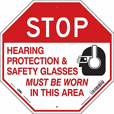 CONDOR 468L81 Safety Sign 24 inx24 in Polyethylene