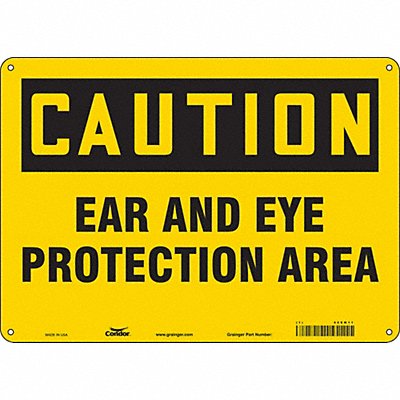CONDOR 468M11 Safety Sign 10 inx14 in Polyethylene