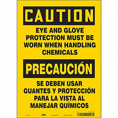 CONDOR 468M96 Safety Sign 14 inx10 in Vinyl