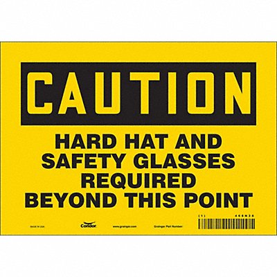 CONDOR 468N26 K0456 Safety Sign 7 inx10 in Vinyl
