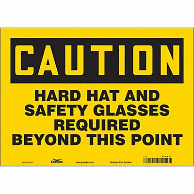 CONDOR 468N27 K0456 Safety Sign 10 in x 14 in Vinyl