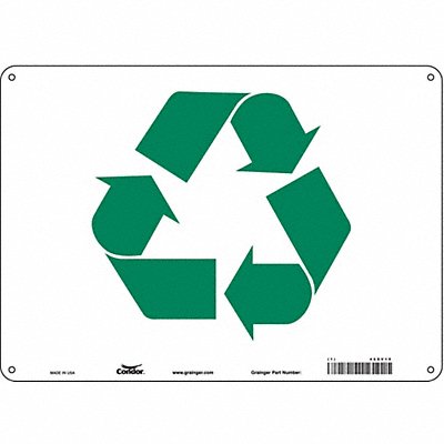 CONDOR 468V15 Safety Sign 10 in x 14 in Polyethylene