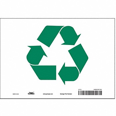 CONDOR 468V16 Safety Sign 7 in x 10 in Vinyl