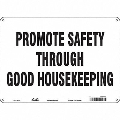 CONDOR 468X27 Safety Sign 10 in x 14 in Aluminum