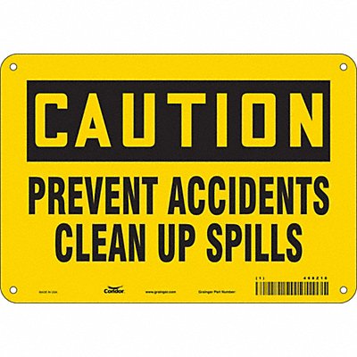 CONDOR 468Z16 Safety Sign 7 in x 10 in Aluminum