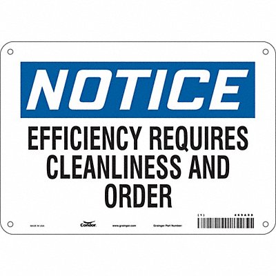 CONDOR 469A08 Safety Sign 7 in x 10 in Aluminum