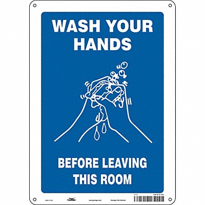CONDOR 469C58 Safety Sign 14 in x 10 in Aluminum