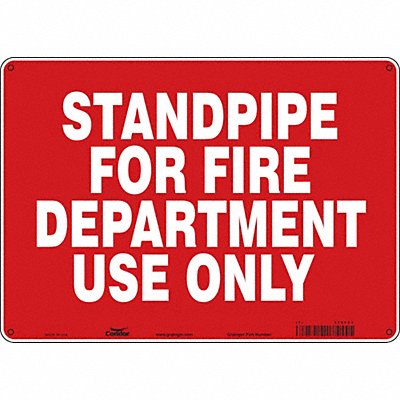 CONDOR 469F03 Safety Sign 10 in x 14 in Polyethylene