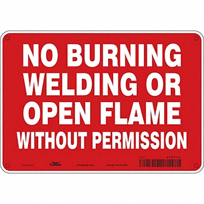 CONDOR 469F36 Safety Sign Fire and Emergency 7 x 10