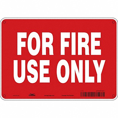 CONDOR 469F45 Safety Sign 7 in x 10 in Polyethylene