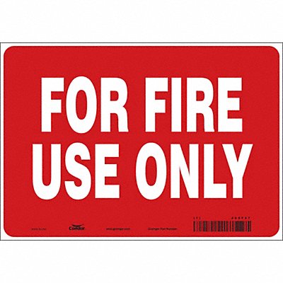 CONDOR 469F47 Safety Sign 7 in x 10 in Vinyl