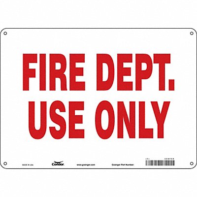 CONDOR 469F65 Safety Sign 10 in x 14 in Polyethylene