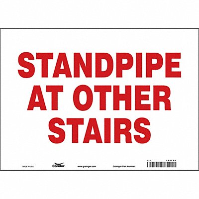 CONDOR 469F99 Safety Sign 10 in x 14 in Vinyl