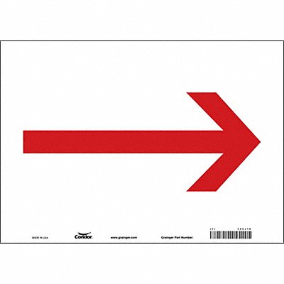 CONDOR 469J16 Safety Sign 10 in x 14 in Vinyl