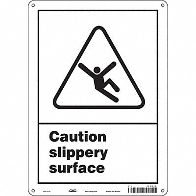 CONDOR 469M69 Safety Sign 14 inx10 in Aluminum