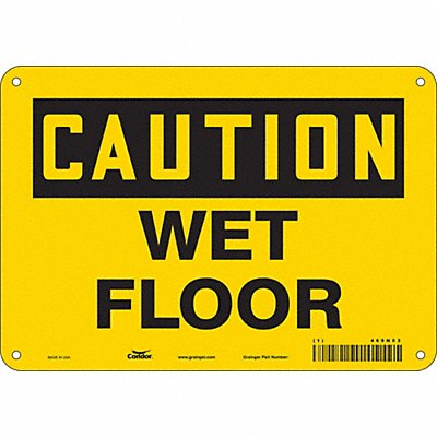 CONDOR 469N03 Safety Sign 7 inx10 in Polyethylene