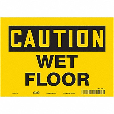 CONDOR 469N05 Safety Sign 7 inx10 in Vinyl