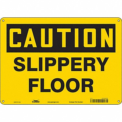 CONDOR 469N89 J6969 Safety Sign 10 in x 14 in Aluminum