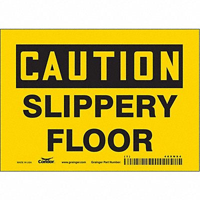 CONDOR 469N94 J6969 Safety Sign 5 inx7 in Vinyl