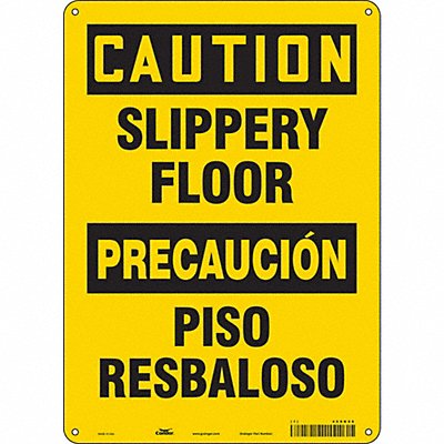 CONDOR 469N98 Safety Sign 14 inx10 in Aluminum