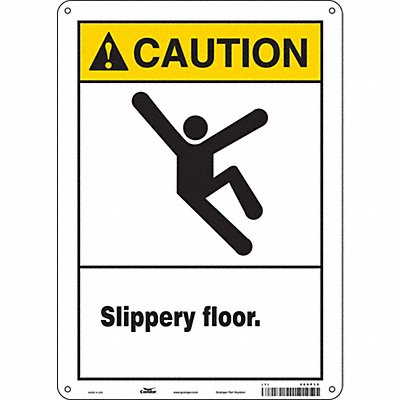 CONDOR 469P15 Safety Sign 14 inx10 in Aluminum