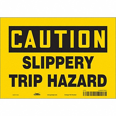 CONDOR 469P26 Safety Sign 7 inx10 in Vinyl