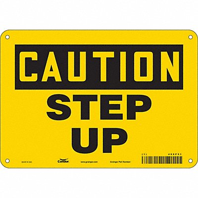 CONDOR 469P91 Safety Sign 7 in x 10 in Aluminum