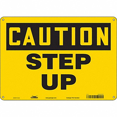 CONDOR 469P92 Safety Sign 10 inx14 in Aluminum