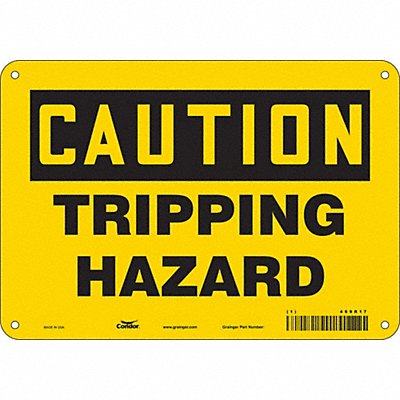 CONDOR 469R17 K1397 Safety Sign 7 in x 10 in Aluminum